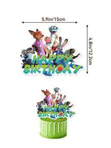 Disney Zootopia-Themed Cartoon Party Set Includes A Banner Spiral Pendant And Party Decorations Suitable For Birthday Parties, Wedding Receptions, Graduation Ceremonies, Holidays, Outdoor Camping, Family Gatherings, And More - View 5