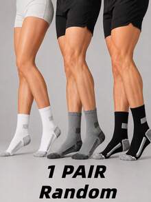 Men's Athletic Crew Socks 6 Pairs Cushioned Performance Workout Socks With Reinforced Heel & Toe For Running Training Gym - Multicolor - View 9