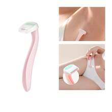 2pcs/Set Portable Stainless Steel Blade Mini Shaver, Women's Intimate Hair Remover, Retractable Micro-Adjustable Eyebrow Trimmer - Multicolor - View 5