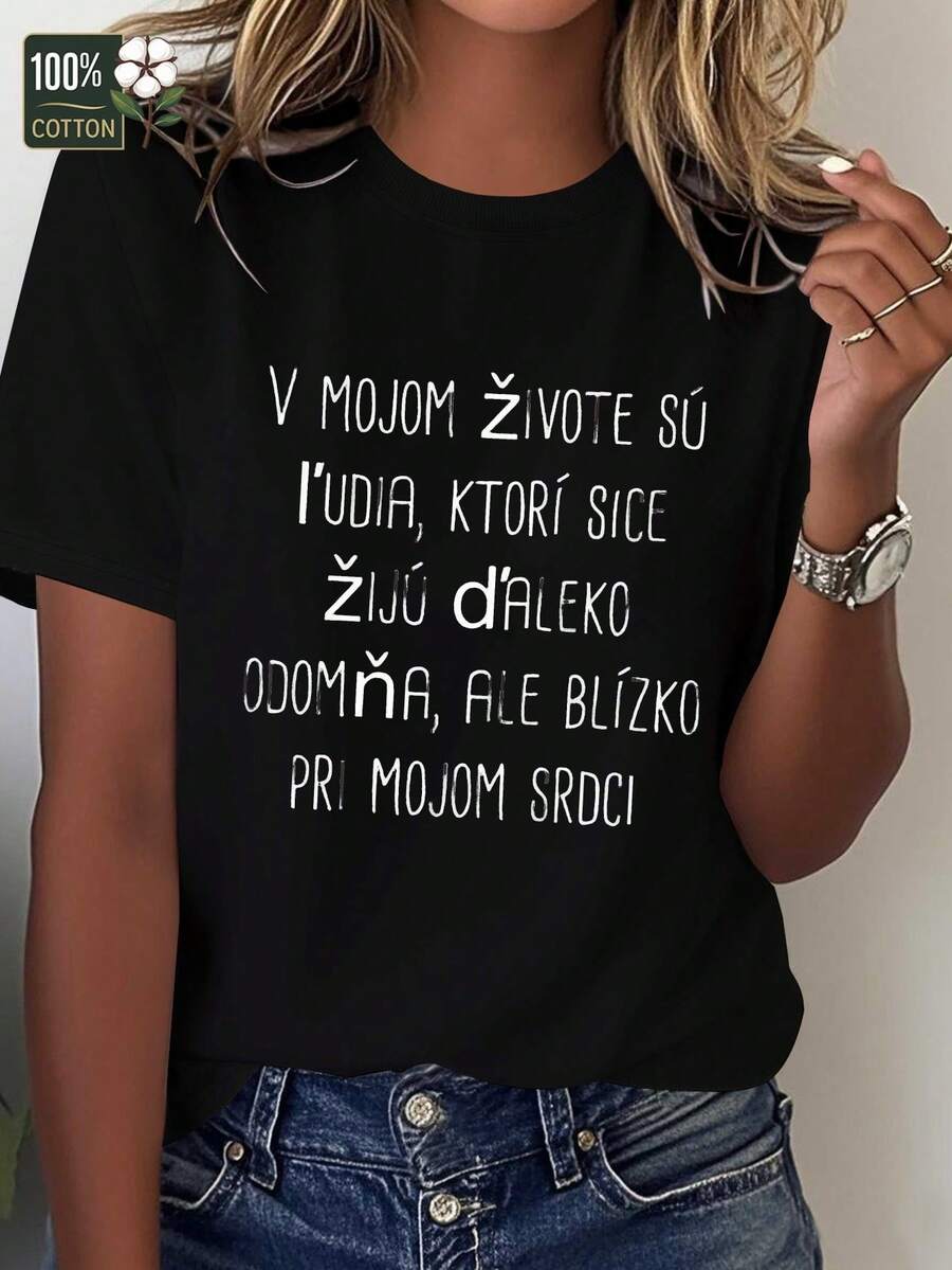 Women's T-Shirt: Pure Slovak, Fun And Comfortable - Black - View 1