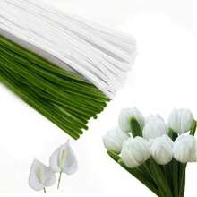 Bộ 100/200/300/322 que vệ sinh ống thủ công, que vệ sinh ống bằng sợi chenille được nâng cấp, dạng thanh len có thể gập lại, thích hợp cho người làm thủ công, trang trí, dùng trong mùa tựu trường, đám cưới, quà tặng ngày lễ, trang trí nhà cửa, treo tường. - Màu xanh lá cây đậm - Xem 15