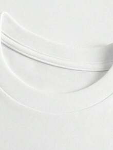 Camisetas de Mujer de Mezclilla y Perlas con Lazo, 100% Transpirables, Cuello Redondo Blanco, Casuales y Sencillas, Lavables a Máquina, Cómodas y Ajustadas para el Verano, Un Regalo para Familiares, Camiseta de Algodón - Blanco - Ver 8