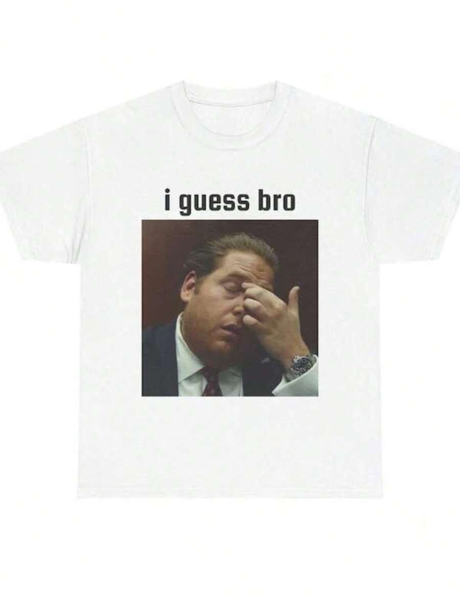 Nueva camiseta Y2K 2026I Bro Meme T-Shirt _ Jonah Hill Facepalm Shirt _ Funny Reaction Meme Tee _ Viral Internet Humo,Camisetas infantiles, artículos para el Día de San Valentín, conjuntos para padres e hijos, camisetas con temática del Día de San Valentín, camisetas estampadas para hombres y mujeres, camisas, camisetas con emojis populares. - Blanco - Ver 1