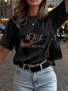 Women T-Shirts - Black - View 6