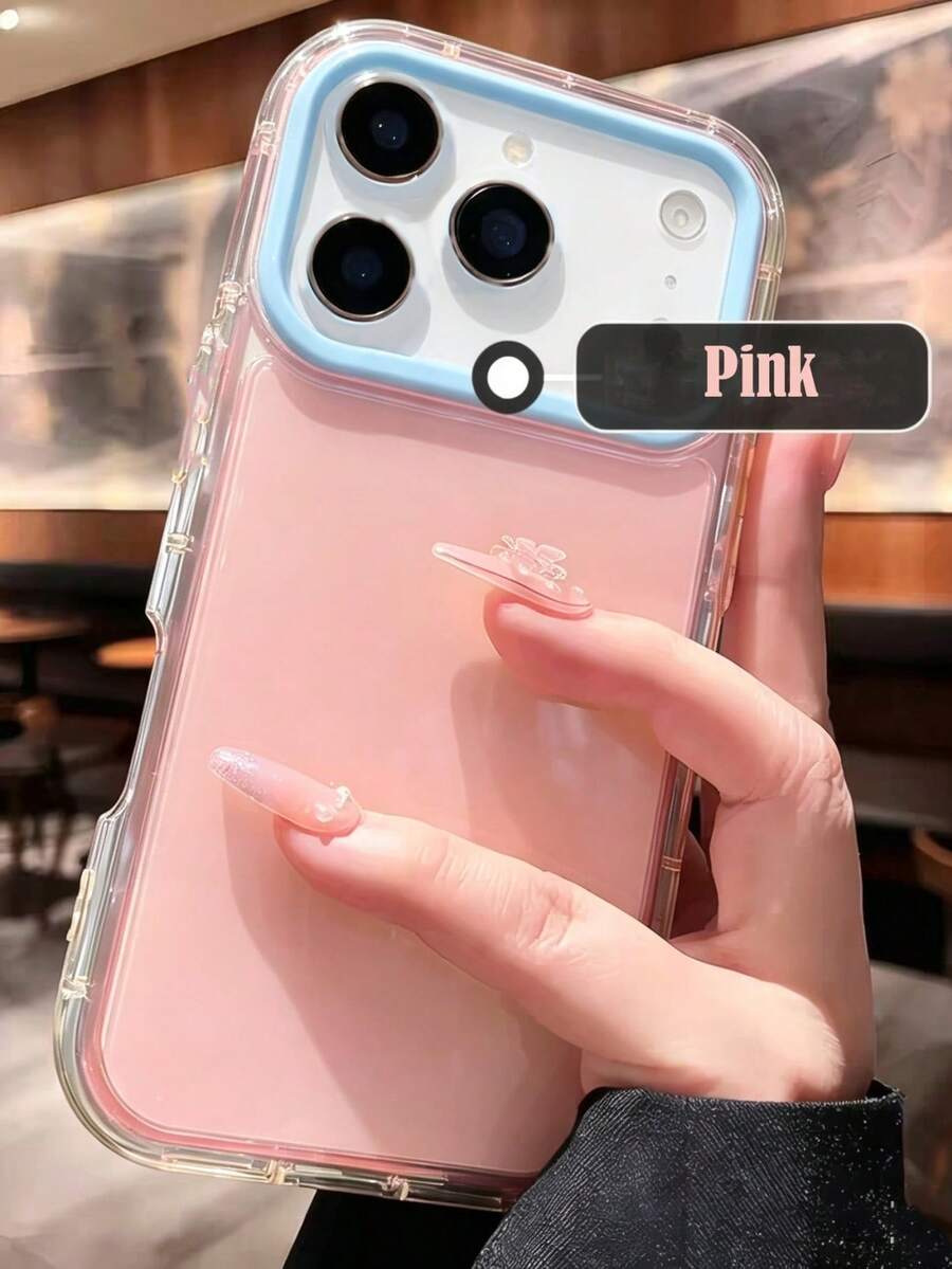 Cute Jelly Candy Color Shockproof Lens Protection Phone Case Compatible With IPhone 17 Pro Max 16 15 14 Pro Max 13 Pro Max 14 15 16 13 17 Simple Solid Color Bumper Cover