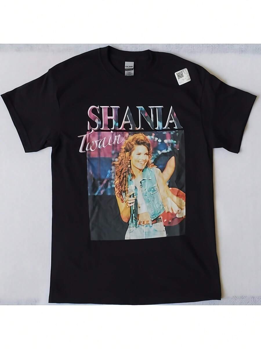 Estilos para hombres y mujeres La camiseta casual de manga corta con cuello redondo de Shania Don es cómoda y transpirable, adecuada para todas las estaciones y asequible para el uso diario. Es un regalo perfecto para fans y amigos, ideal para el Domingo de Pascua y la Semana Santa. Para Fiesta & Diario Desgaste, Perfecto Para Vacaciones & Tiempo de juego, genial Para Fiesta & Familia Vacaciones, Escuela WearStreet Estilo, a la moda Moda,  Clima Ropa de verano Informal WearStreet Estilo, a la moda Moda,  Clima Ropa de verano Informal Ropa - Negro - Ver 1