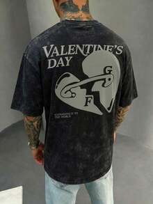 Camisetas Gráficas Colección Verano Hombre Camisetas Gráficas Colección Verano Hombre Camisetas Gráficas Colección Verano Hombre 2026FRACTYR Camiseta de Manga Corta con Cuello Redondo y Esta - Negro 2 - Ver 3