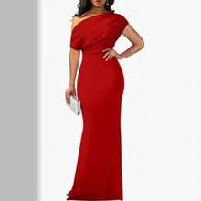 2026 Spring/Summer Women's Elegant Sleeveless Off-Shoulder Tight-Fitting Long Formal Party Dress Dresses For Women Summer Dresses For Women Vacation Outfits Women - trắng - Xem 2