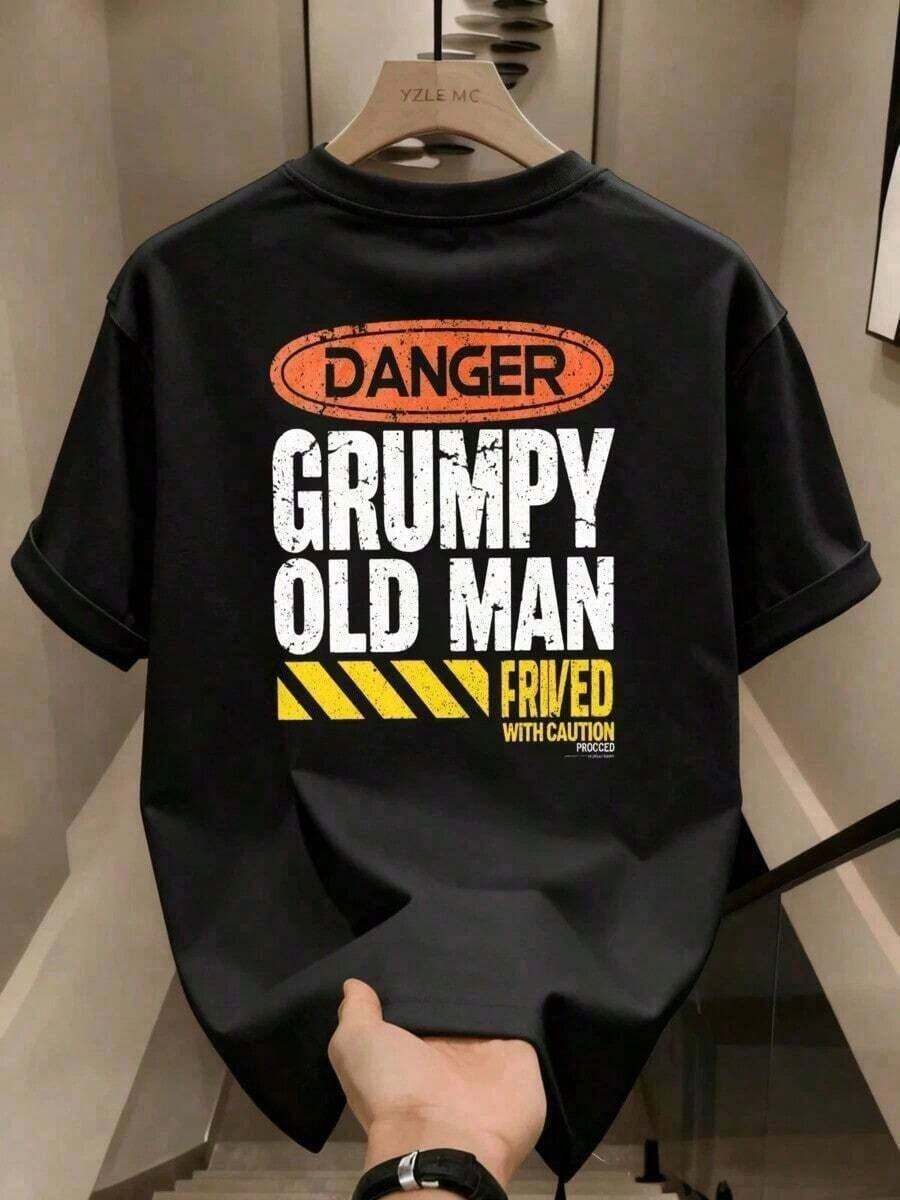 [Envío Nacional Gratis] Camiseta de estilo urbano para adolescentes,impresa, de manga corta, de algodón de alta calidad, suave para el uso diario y refrescante FSDH - Estilo - Ver 1