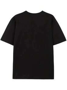 SimpieAndVersatileDesignPlayera gráfica Camp Half-Blood, playera casual de verano para mujer, top versátil y transpirable para uso diarioCottonT-Shirt - Negro - Ver 2