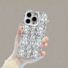 Tema del dinero verde y blanco de Benjamin Franklinfunda de teléfono Fundas compatibles con ,Apple,VIVO,OPPO,,, y Honor.Fabricadas en silicona TPU,ofrecen protección contra golpes y caídas.regalos para mamá - Blanco - Ver 5