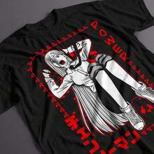 Camiseta de anime con material Waifu UniS1ex, camiseta atrevida de chica anime Power Gato. 3279985220g Camiseta Activa para Mujer, 100% Algodón, que se adapta a tu estilo. Adecuada para todas las personas, ya sean mujeres o hombres. Tejido de alta calidad y duradero, adecuado para todas las estaciones, suave al tacto pero construido para durar. Camisetas transpirables para mujer, ideales para salidas de otoño, vacaciones, disfraces de Halloween para mujer, estilo Y2k. - Negro - Ver 9