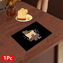 1 pieza Felpudo absorbente con diseño de hora del café, decoración del hogar, felpudo absorbente para encimera de máquina de espresso, felpudo de drenaje del fregadero, felpudo absorbente suave para grifos, accesorios de baño, suministros de cocina - Multicolor - Ver 14