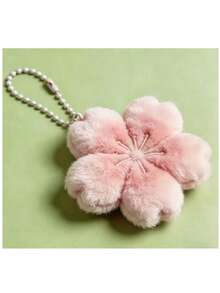 1 Piece Healing Sakura Plush Doll Keychain Pendant Cute Unique Bag Decor Accessory 2026 Classic Popular Stylish Ornament Lovely Exquisite Appearance Versatile Daily Matching Design Perfect For Summer Seaside Beach Leisure Time Graduation Season Travel Trip Holiday Vacation Camping Gathering Casual Street Look Daily Bag Decoration And All Daily Styling Matching For Fashion Lovers - 1 bông hoa đào màu hồng - Xem 5