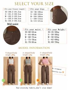 Quần cargo ống rộng màu nâu đậm, cạp chun, có túi, kiểu dáng retro thanh lịch thập niên 2000, phong cách thường ngày dễ thương, phù hợp cho nhiều dịp như đi sân bay, lễ tốt nghiệp, Lễ Tạ ơn, Ngày Nhà giáo, đi chơi, câu lạc bộ, tiệc sinh nhật, lễ hội âm nhạc, phòng tập thể dục, kỳ nghỉ, văn phòng. Thích hợp cho mùa xuân, hè, thu, đông. - Nâu sẫm - Xem 5