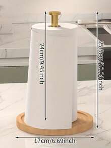 1件裝銀色廚房紙巾架，檯面紙巾分配器，不鏽鋼紙巾架附加重底座，省空間紙巾架，廚房捲紙架，廚房用品，壁掛式分配器，廚房收納配件 - 彩色 - 查看 7