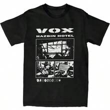 Waiting For Something To Happen Omori Cat Print Women T-Shirt Shirt Harajuku Short Sleeve O-Neck T-Shirt Tee Tops Clothing - Negro 2 - Ver 1
