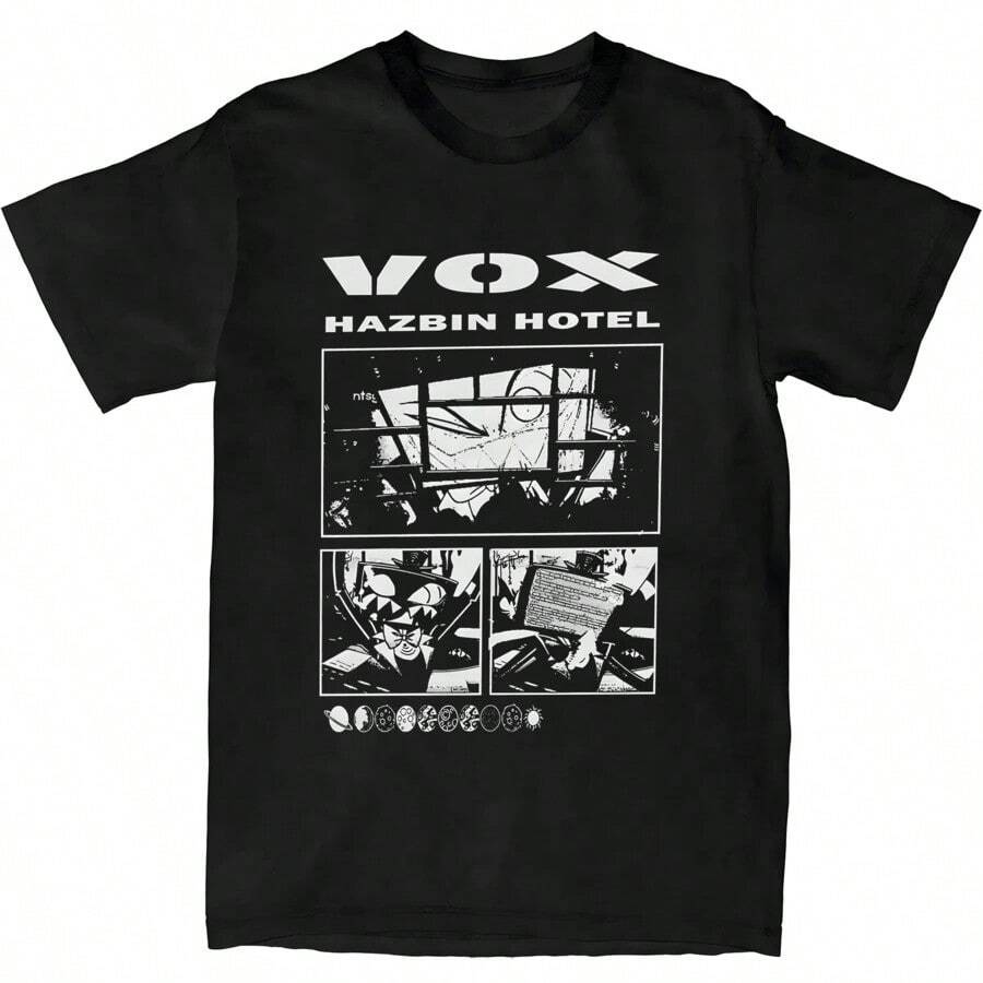 Waiting For Something To Happen Omori Cat Print Women T-Shirt Shirt Harajuku Short Sleeve O-Neck T-Shirt Tee Tops Clothing - Negro 2 - Ver 1