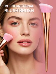Bộ 1/3 cọ trang điểm mặt, gồm cọ má hồng, cọ tạo khối, cọ nền, cọ đánh phấn phủ cỡ lớn, dụng cụ trang điểm mặt. - trái cam - Xem 12