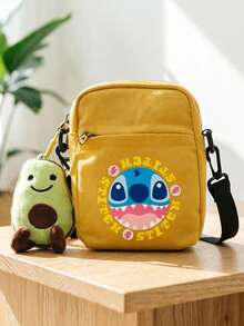 Túi đeo chéo bằng vải canvas màu vàng in hình Lilo & Stitch của Disney, nổi bật với hình ảnh Stitch và Scrump ngộ nghĩnh cùng các chi tiết trang trí vui nhộn. Được làm từ vải canvas bền, nhẹ với khóa kéo an toàn và dây đeo có thể điều chỉnh, chiếc túi nhỏ gọn nhưng rộng rãi này hoàn hảo cho các công việc hàng ngày, những buổi đi chơi thông thường hoặc du lịch, thêm một chút vui tươi và hoài niệm cho bất kỳ trang phục nào. - Nhiều kiểu dáng - Xem 11