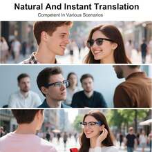 Smart Audio Glasses, Physically-Changing Lenses, 6H Playtime, Touch Control, Voice Assistant, All-Day Comfort For Indoor & Outdoor, Translation In 164 Languages, Video Translation And Meeting Notes. - Xem 5