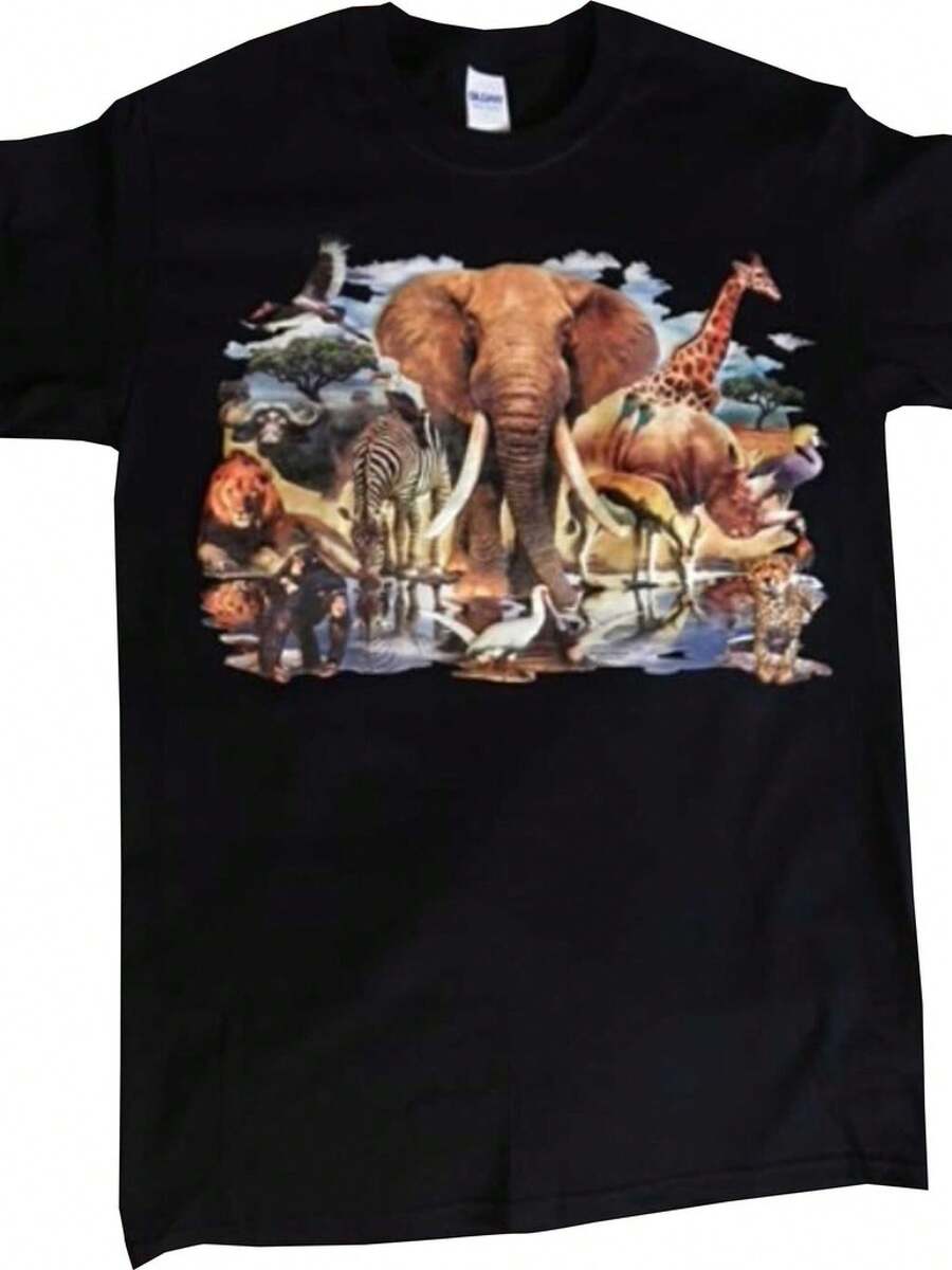 Dam-T-shirts - Svart - Visa 1