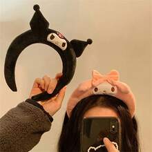 Sanrio 1/Piece Kuromi/Cinnamon Roll/Melody/Pudding Dog Anime Headband - Non Slip Soft Plush Headband, Suitable For Cute Japanese Party Accessories For Women, Suitable For Valentine's Day, Wedding, Travel Accessories, Birthday Gifts, Homecoming Season - Multicolor - View 6