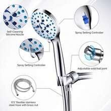 Tatukiko Vòi sen cầm tay áp lực cao 5 chế độ, với chức năng làm sạch mạnh mẽ cho bồn tắm và thú cưng. - đầu vòi sen áp lực - Xem 2