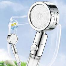 3-Mode High Pressure Handheld Shower Head Set - Filtered Water-Saving Shower Head With Stop Button And Anti-Clogging Nozzles, Includes 59-Inch Hose And Wall Mount Bracket, Suitable For Low Water Pressure Homes - Shower Head - View 6