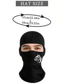 1pc/2pcs Unisex Solid Color & Printed Balaclava Ski Mask, Suitable For Daily Outings And Outdoor Activities - Multicolor - View 9