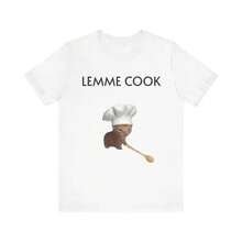 Camiseta Divertida con Meme de Gato - 'DEJA-ME COCINAR' Camiseta de Gato Chef Adorable para Amantes de los Gatos y Amantes de la Comida, Colores Variados, Tallas Completas, Para Hombres, Para Mujeres, regalo para él, regalo para ella, Camiseta divertida para adultos, Regalo para Mujer y Hombre, vibes de verano - Blanco - Ver 1