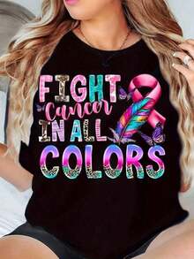 Women's Casual T-Shirt 2026 - Fashionable Top With Unique Print, Soft Clothing, Ideal Gift Option, Cool Summer T-Shirt For Women (220g) - 黑色 - 查看 5