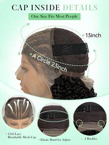A ANYTIME 200% Density Full Lace Braided Wig, Long Wavy Braided Hairpiece With Lace Edging, Suitable For Daily Wear And Workplace, Halloween - Black - View 9
