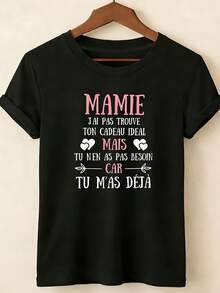 Camiseta de algodón% modelo 2026, tela de alta calidad y peso pesado, diseño de nicho moderno para el verano, camiseta básica sencilla y versátil para el día a día, efecto adelgazante, transpirable y cómoda, adecuada para todos, versátil con cuello redondo y manga corta. - Negro - Ver 1