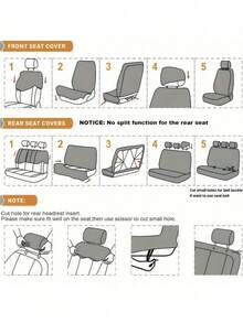 Bộ 4/9 món bọc ghế ô tô bằng da PU, chống thấm nước, thoáng khí, phù hợp với hầu hết các loại xe sedan, SUV, xe tải, bọc ghế trước cao cấp có lỗ thông hơi và hỗ trợ thắt lưng, bọc ghế sau. Bộ 9 món bao gồm: 2 bọc ghế trước, 1 bọc tựa lưng, 1 bọc ghế sau, 5 bọc tựa đầu. Bộ 4 món bao gồm: 2 bọc ghế trước, 2 bọc tựa đầu. - Một phong cách - Xem 11