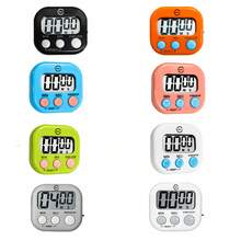 1pc/8pcs Set Small Powerful Magnetic Plastic Timer Reminder, Colorful Macaron Palette Square Design, Large Screen Clear Digital Display, Stick To Fridge/Stove, Stewing/Baking/Fitness Multi-Scene Timing, All-Season Home Kitchen Essential Timer - 彩色 - 查看 13