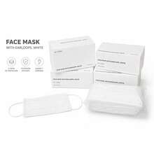 TTP Three-Layer White Face Masks For Adults, Box Of 50. - A - View 4