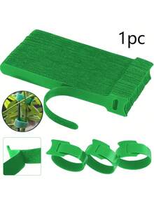 1/10/20pcs Green Reusable Hook & Loop Fastener Straps, Adjustable Non-Slip Nylon Ties, Plant-Based Ties, An Essential Tool For Home Gardening, Balcony Planting, And Yard Maintenance, Making Plant Growth More Neat And Beautiful - Multicolor - View 8