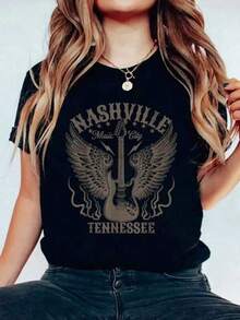 Women T-Shirts - Black - View 1