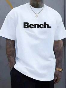 Herren-T-Shirt in Übergröße mit einfachem Buchstabenmuster, Rundhalsausschnitt, kurzen Ärmeln, lässig, leicht zu kombinieren, perfektes Geschenk für Freunde, Sommer-Outfit für Herren, Vatertagsgeschenk. - Schwarz - Übersicht 6