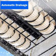 Over The Sink Dish Drying Rack, 3-Tier Large Dish Drainer, Durable Stainless Steel Kitchen Storage Rack, 33.5" L X 12" W X 31.5." H - View 11