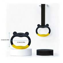 1 Set Adjustable Bear-Shaped Gymnastics Training Rings, Indoor/Outdoor Swing Hanging Rings, Multi-Function Fitness Training Rings With Non-Slip Grip, Children's Playground Exercise Rings - Multicolor - View 6