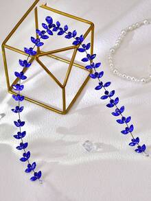 1pc Minimalist Elegant Crystal Headband, Suitable For Bride, Party, Photography, Daily Wear - Multicolor - View 6