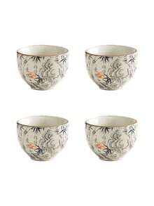 1/2/4/6pcs Ceramic Tea Cups, Vintage Household & Guest Tea Cups, Kung Fu Tea Cups, Black Tea Cups, Water Cups, Espresso Cups, Gift Cups, Suitable For Daily Use, Gatherings, Parties - Multicolor - View 8