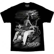 Men's David Gonzales Art DGA Dead End Ride Or Die T Shirt - 黑色 - 查看 8