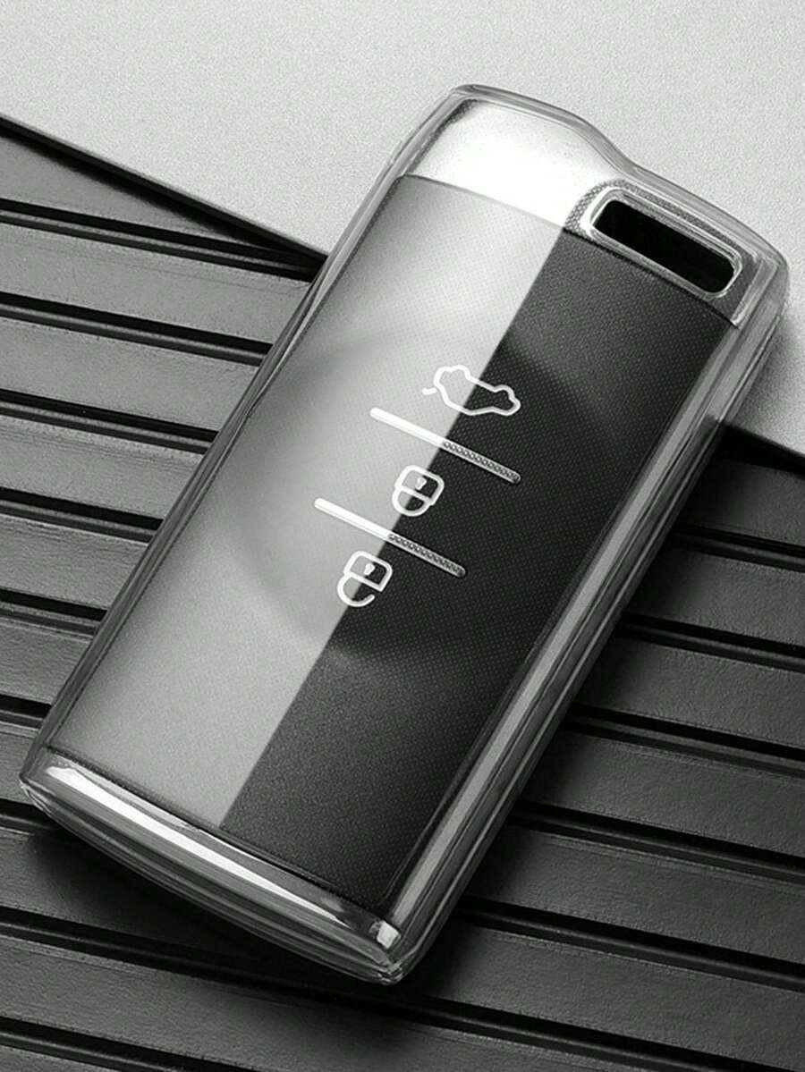 1pc TPU Car Key Cover, Compatible With Chery EXEEO LX TXL Tiggo 2021 3xplus 7pro 5x Models - A - View 1