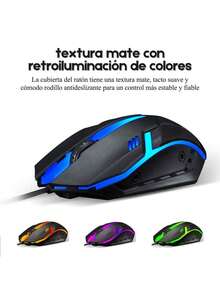 Kit de Teclado Y Mouse Usb Gamer RGB Español Mecánico Tec-T350 - Ver 5