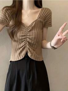 Women Tops - Apricot - View 5