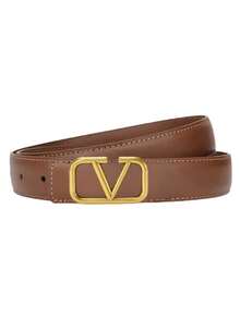 Women's Smooth Buckle Decorative Thin Waist Belt With V-Letter - Multicolor - View 3