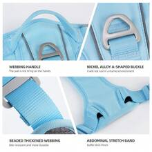 Arnés para perro sin tirones con 2 enganches para correa, ajustable y acolchado suave, chaleco para mascotas de Oxford reflectante sin ahogo con asa de control fácil para perros grandes, medianos y pequeños - Multicolor - Ver 5